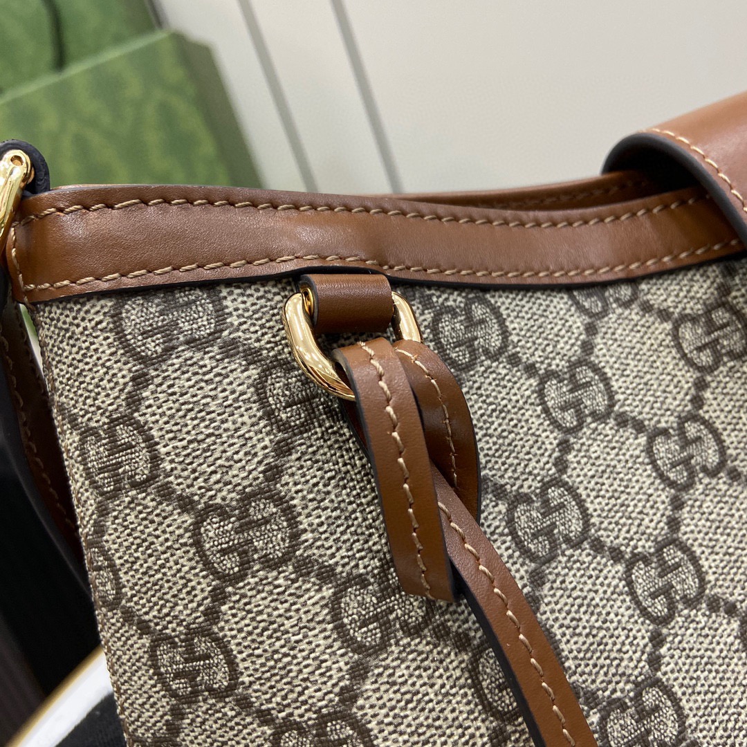 Bagsaaa Gvc*1 Padlock GG Medium Shoulder Bag 795113 Brown - 32.5 x 24 x 5.5 cm