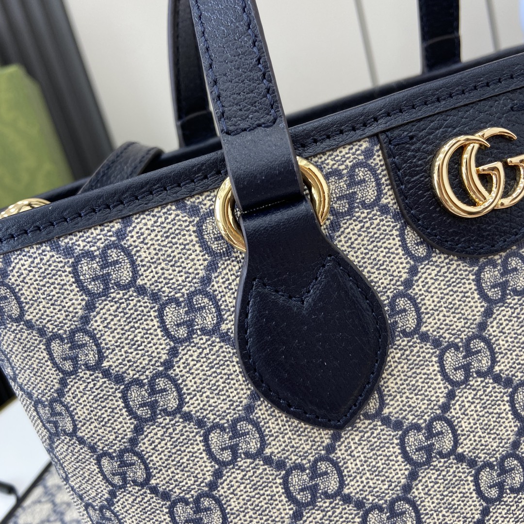 Bagsaaa Gvc*1 Ophidia Mini Tote Bag 811716 Dark Blue - 22x18x10 cm