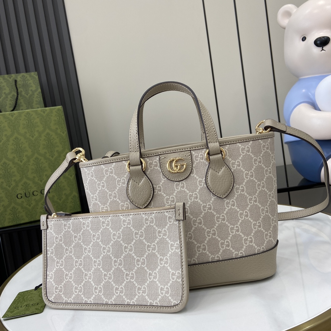 Bagsaaa Gvc*1 Ophidia Mini Tote Bag 811716 Beige - 22x18x10 cm