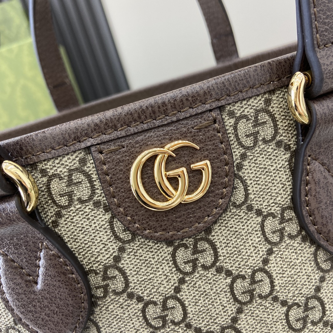 Bagsaaa Gvc*1 Ophidia Mini Tote Bag 811716 Brown - 22x18x10 cm