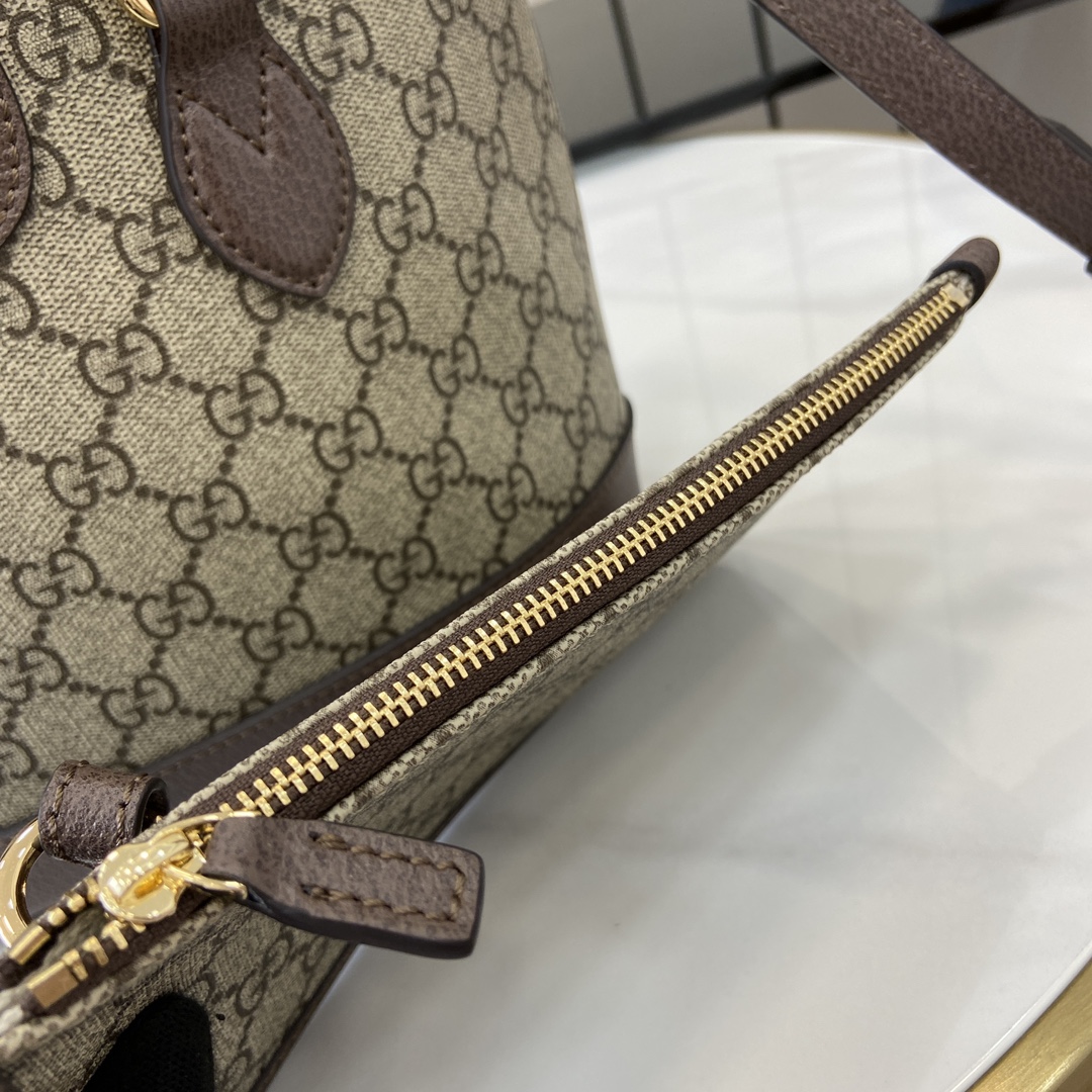 Bagsaaa Gvc*1 Ophidia Mini Tote Bag 811716 Brown - 22x18x10 cm