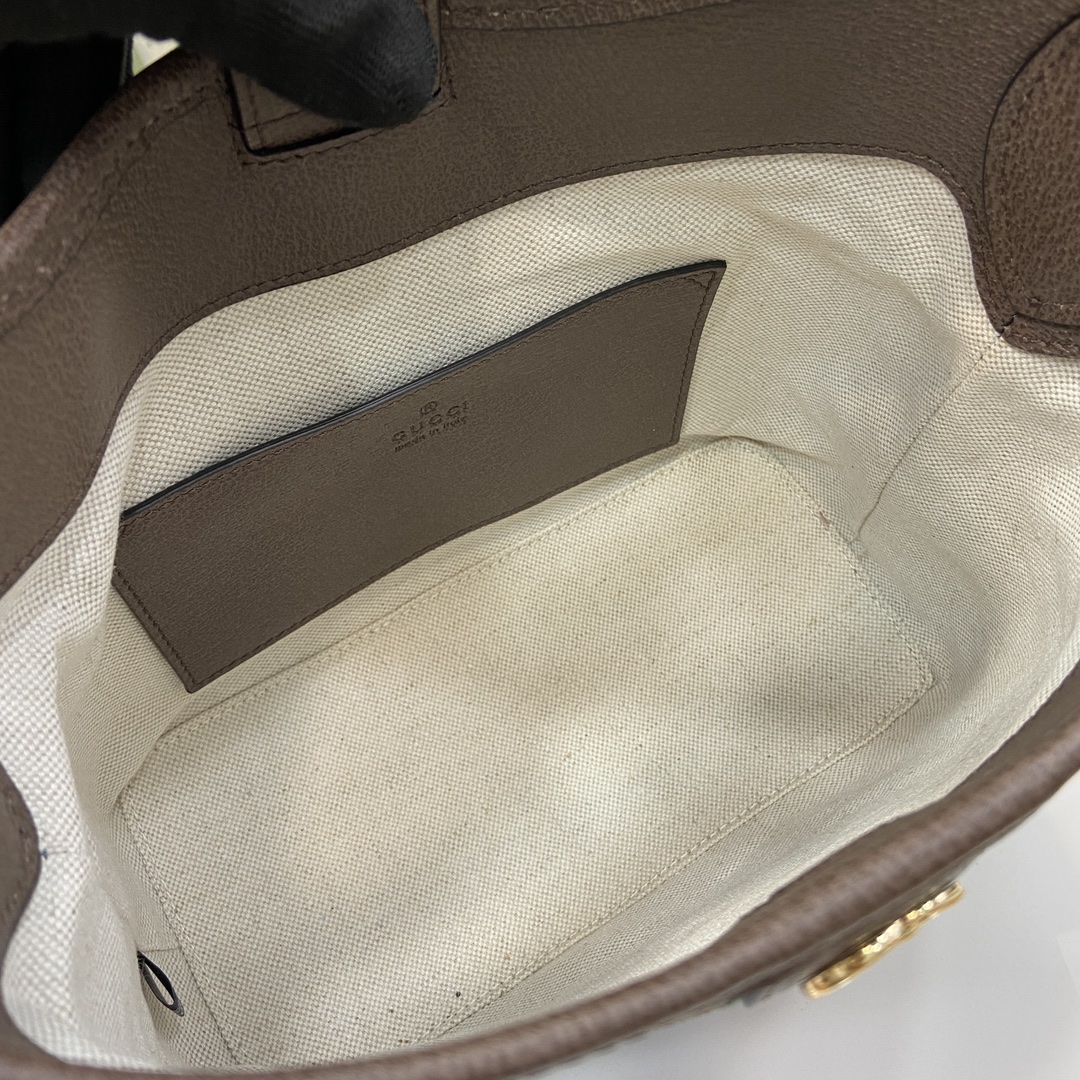 Bagsaaa Gvc*1 Ophidia GG Small Shoulder Bag 781402 Brown - 23 x 21 x 12 cm