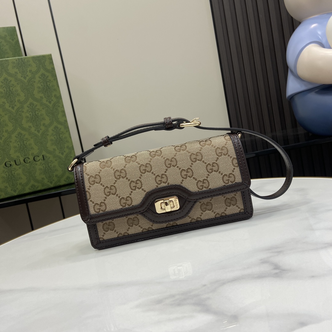 Bagsaaa Gvc*1 Luce Mini Shoulder Bag 790038 Brown - 20x10x4 cm