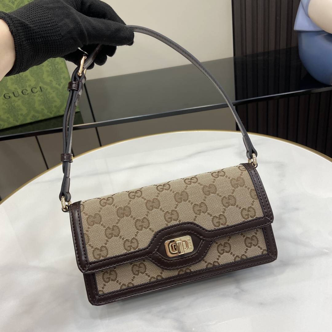 Bagsaaa Gvc*1 Luce Mini Shoulder Bag 790038 Brown - 20x10x4 cm