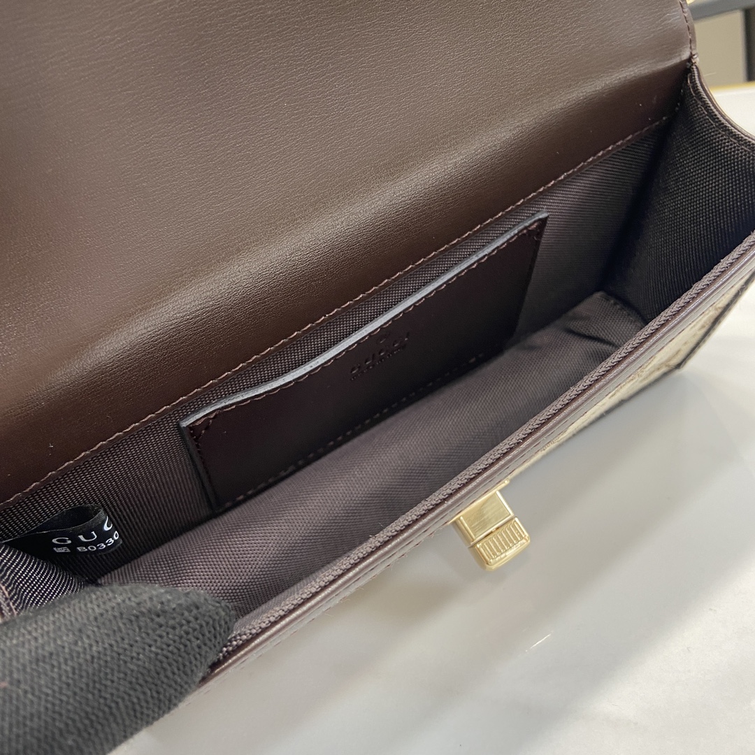 Bagsaaa Gvc*1 Luce Mini Shoulder Bag 790038 Brown - 20x10x4 cm