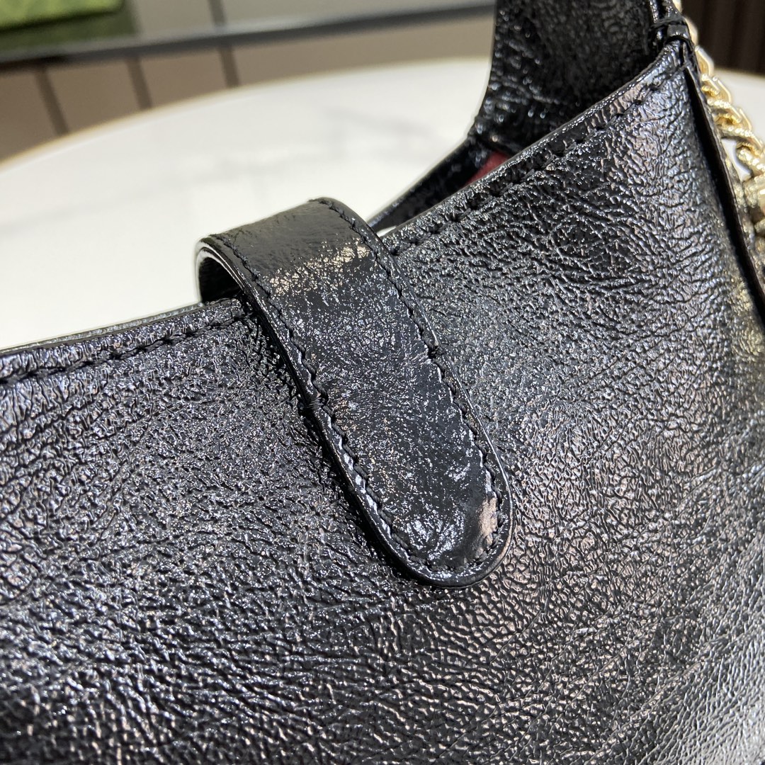 Bagsaaa Gvc*1 Jackie Notte Mini Bag 782889 Black Patent - 19.5 x 18 x 3.5cm