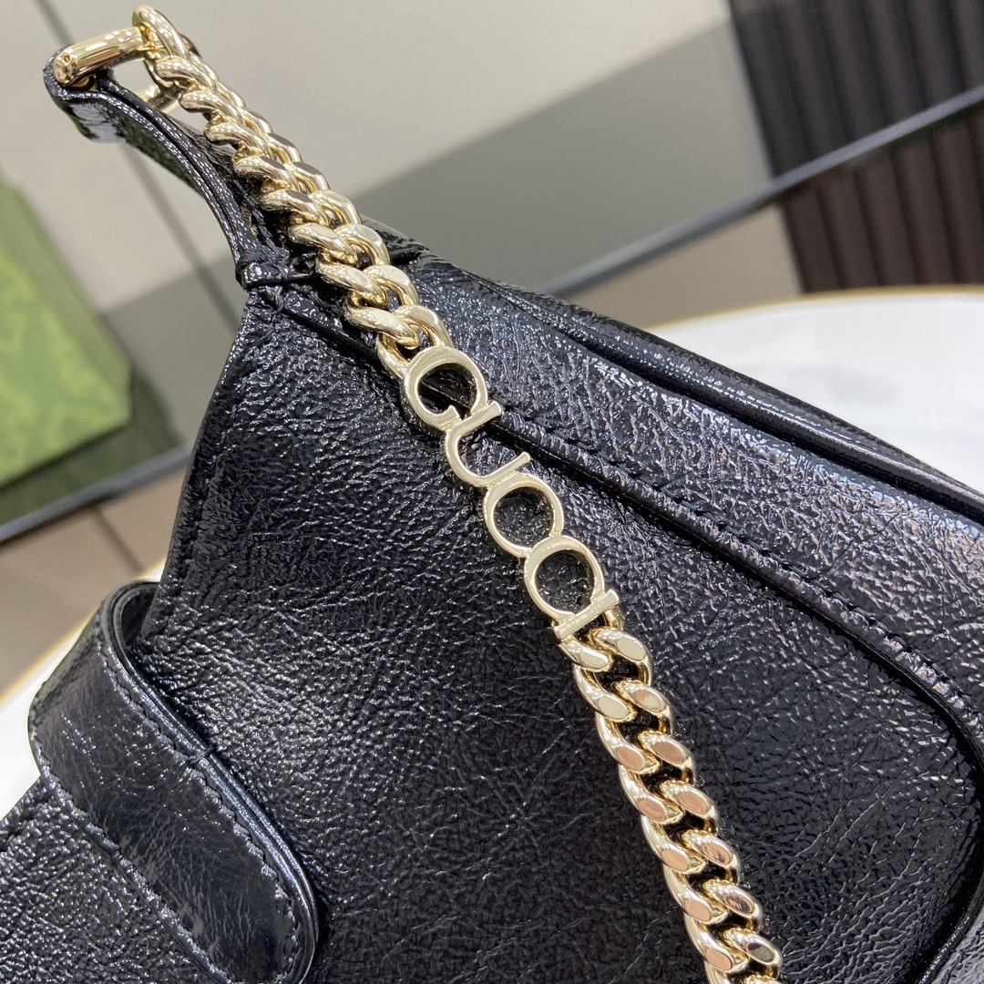 Bagsaaa Gvc*1 Jackie Notte Mini Bag 782889 Black Patent - 19.5 x 18 x 3.5cm