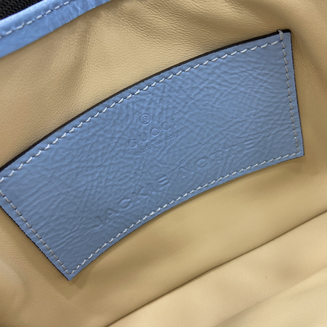 Bagsaaa Gvc*1 Jackie Notte Mini Bag 782889 Blue Patent - 19.5 x 18 x 3.5cm