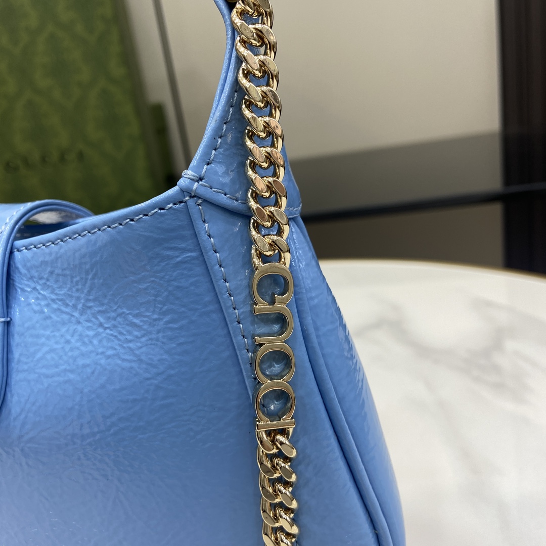 Bagsaaa Gvc*1 Jackie Notte Mini Bag 782889 Blue Patent - 19.5 x 18 x 3.5cm