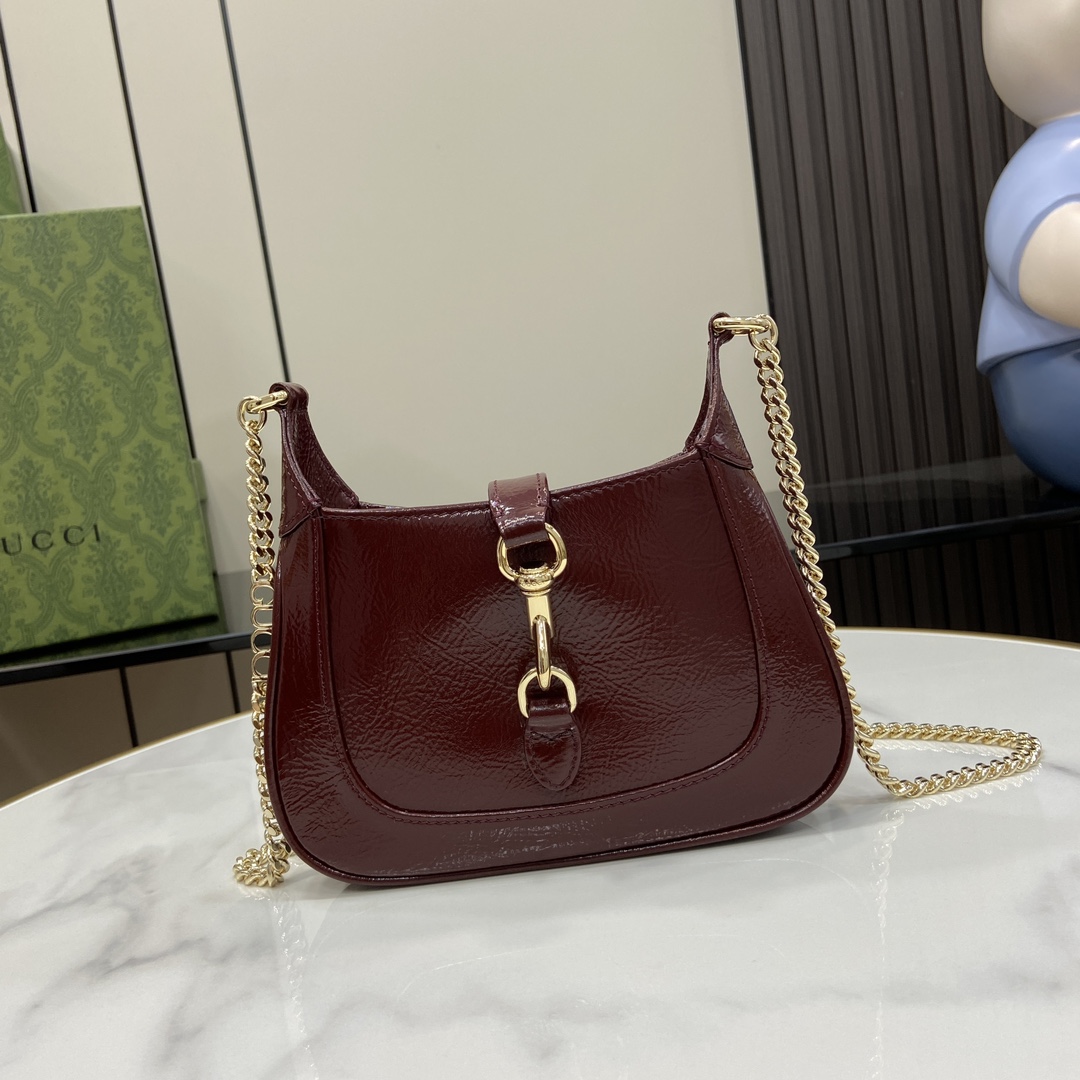 Bagsaaa Gvc*1 Jackie Notte Mini Bag 782889 Red Patent - 19.5 x 18 x 3.5cm
