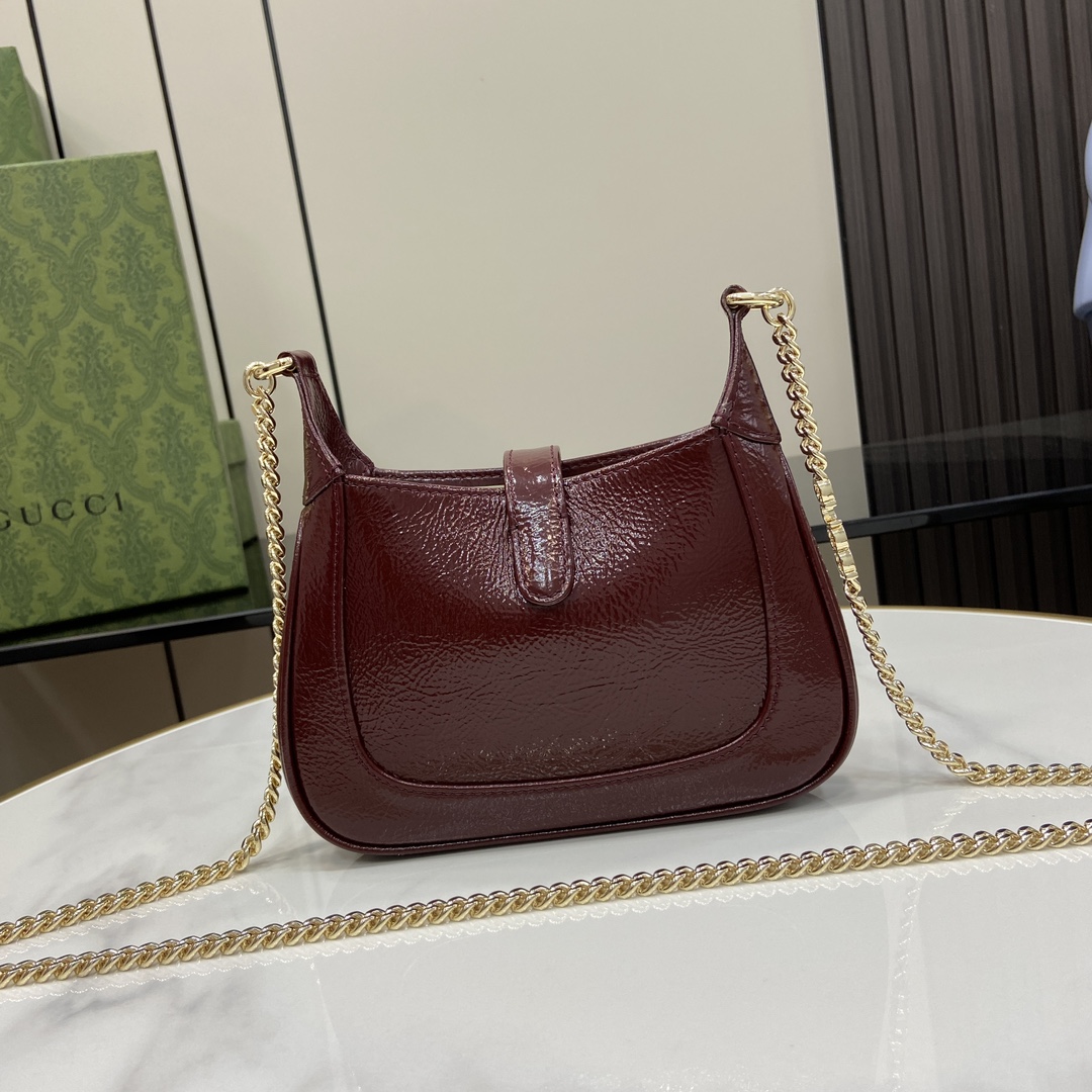 Bagsaaa Gvc*1 Jackie Notte Mini Bag 782889 Red Patent - 19.5 x 18 x 3.5cm
