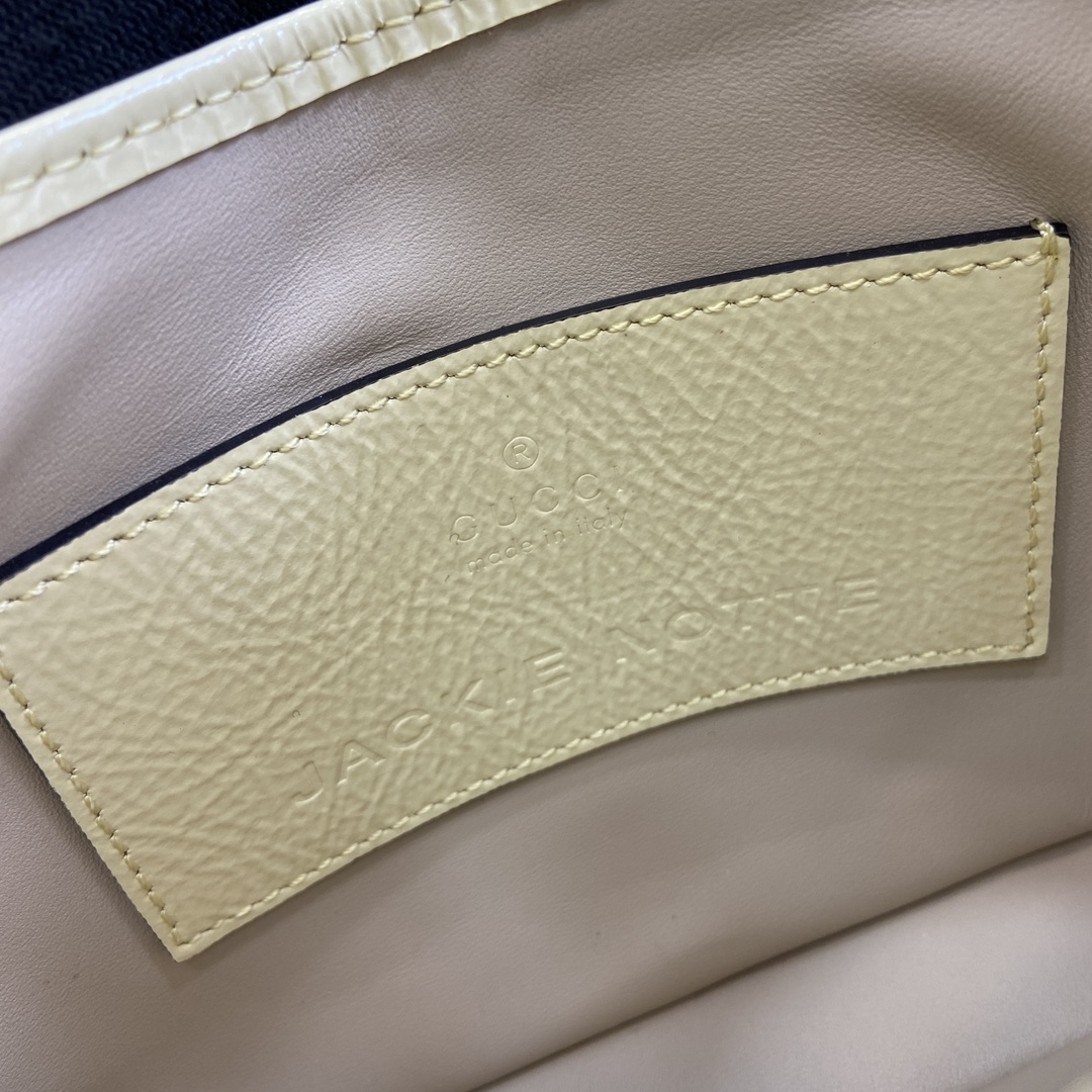 Bagsaaa Gvc*1 Jackie Notte Mini Bag 782889 Yellow Patent - 19.5 x 18 x 3.5cm