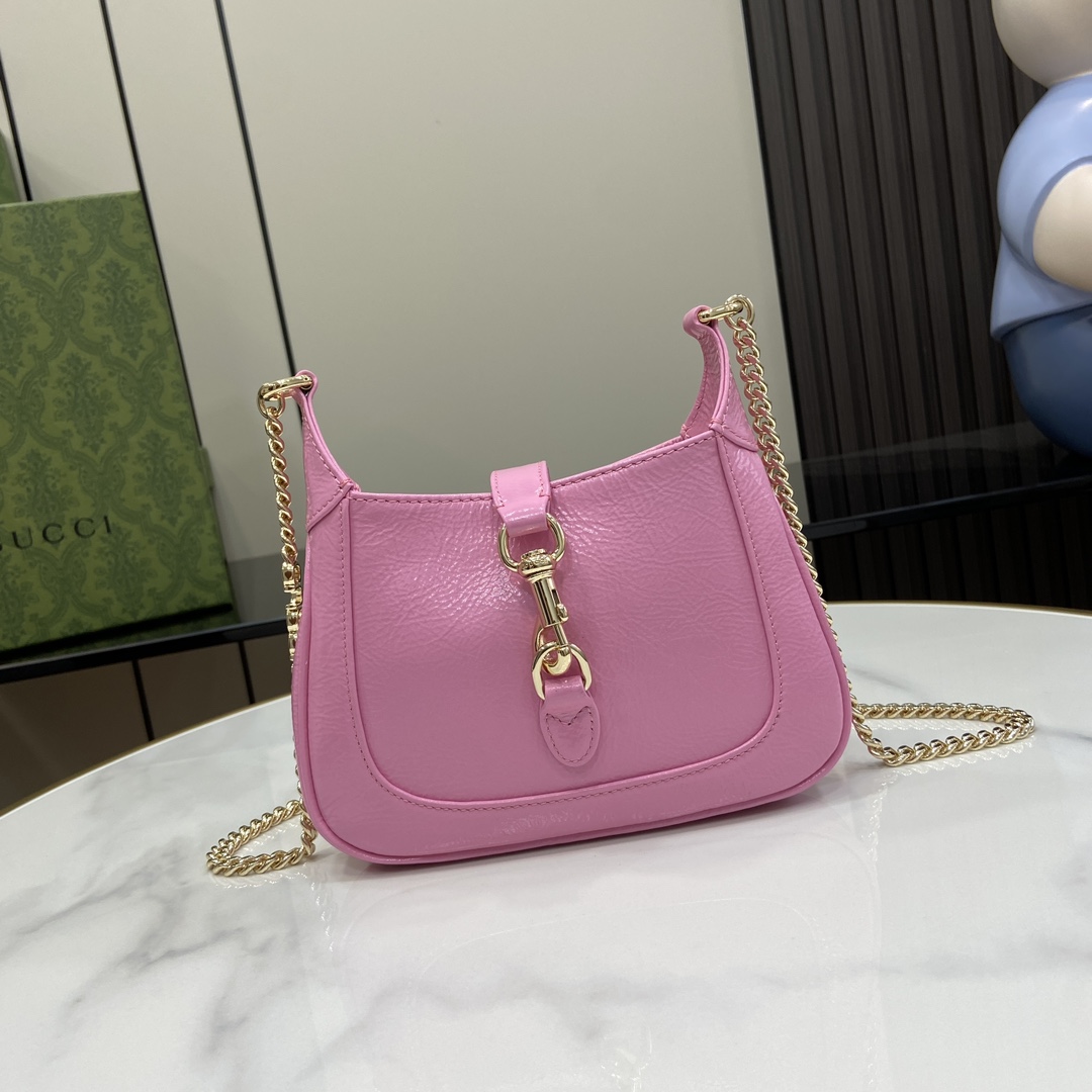 Bagsaaa Gvc*1 Jackie Notte Mini Bag 782889 Pink Patent - 19.5 x 18 x 3.5cm