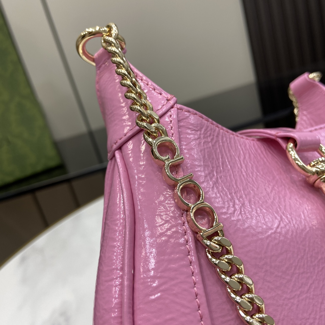 Bagsaaa Gvc*1 Jackie Notte Mini Bag 782889 Pink Patent - 19.5 x 18 x 3.5cm