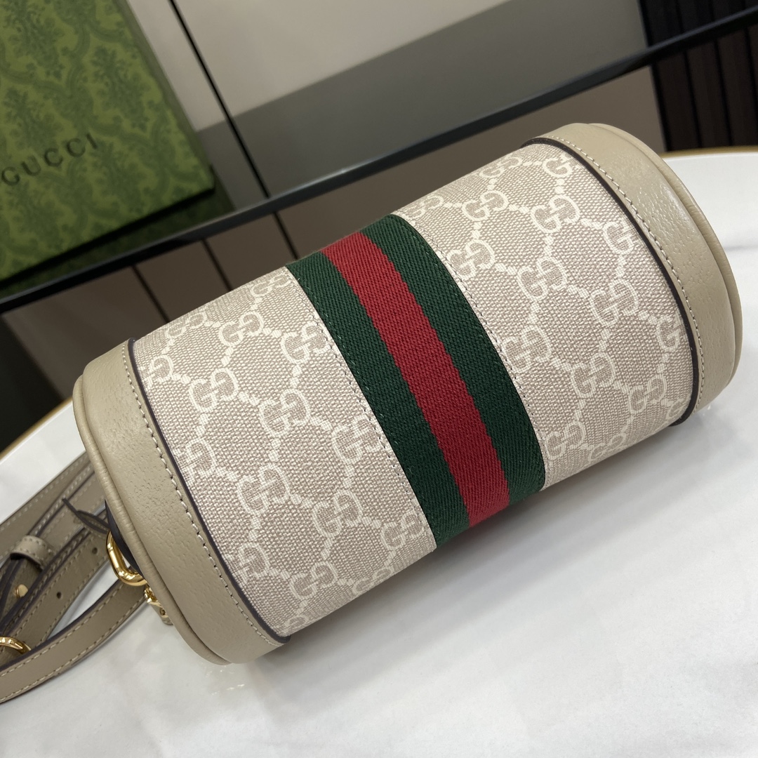 Bagsaaa Gvc*1 Ophidia Mini Shoulder Bag 795208 Beige - 18.5 x 10 x 10 cm