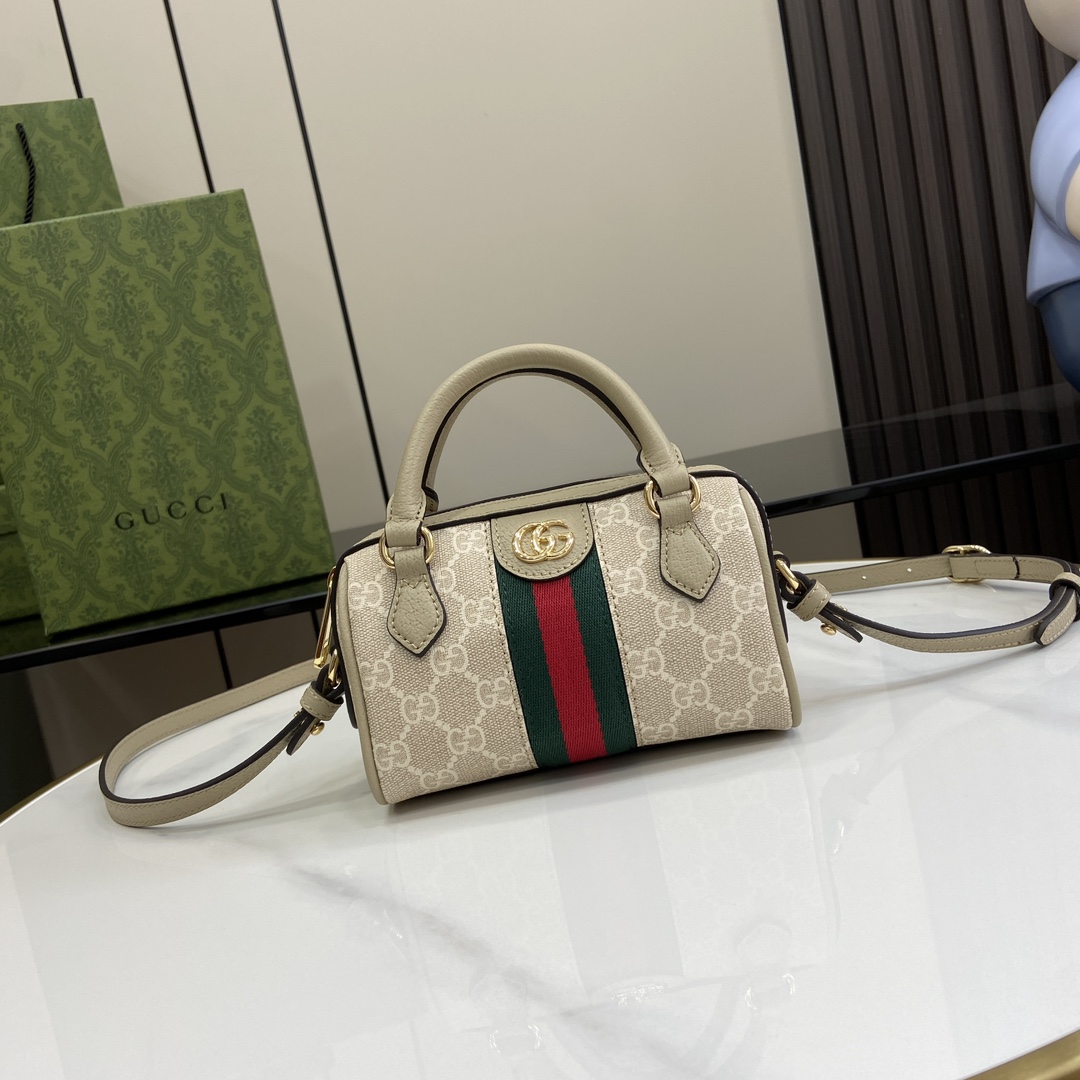 Bagsaaa Gvc*1 Ophidia S*per Mini Bag 781490 Cream - 16.5 x 10 x 9 cm