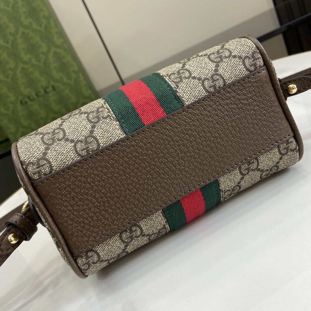 Bagsaaa Gvc*1 Ophidia S*per Mini Bag 781490 Brown - 16.5 x 10 x 9 cm