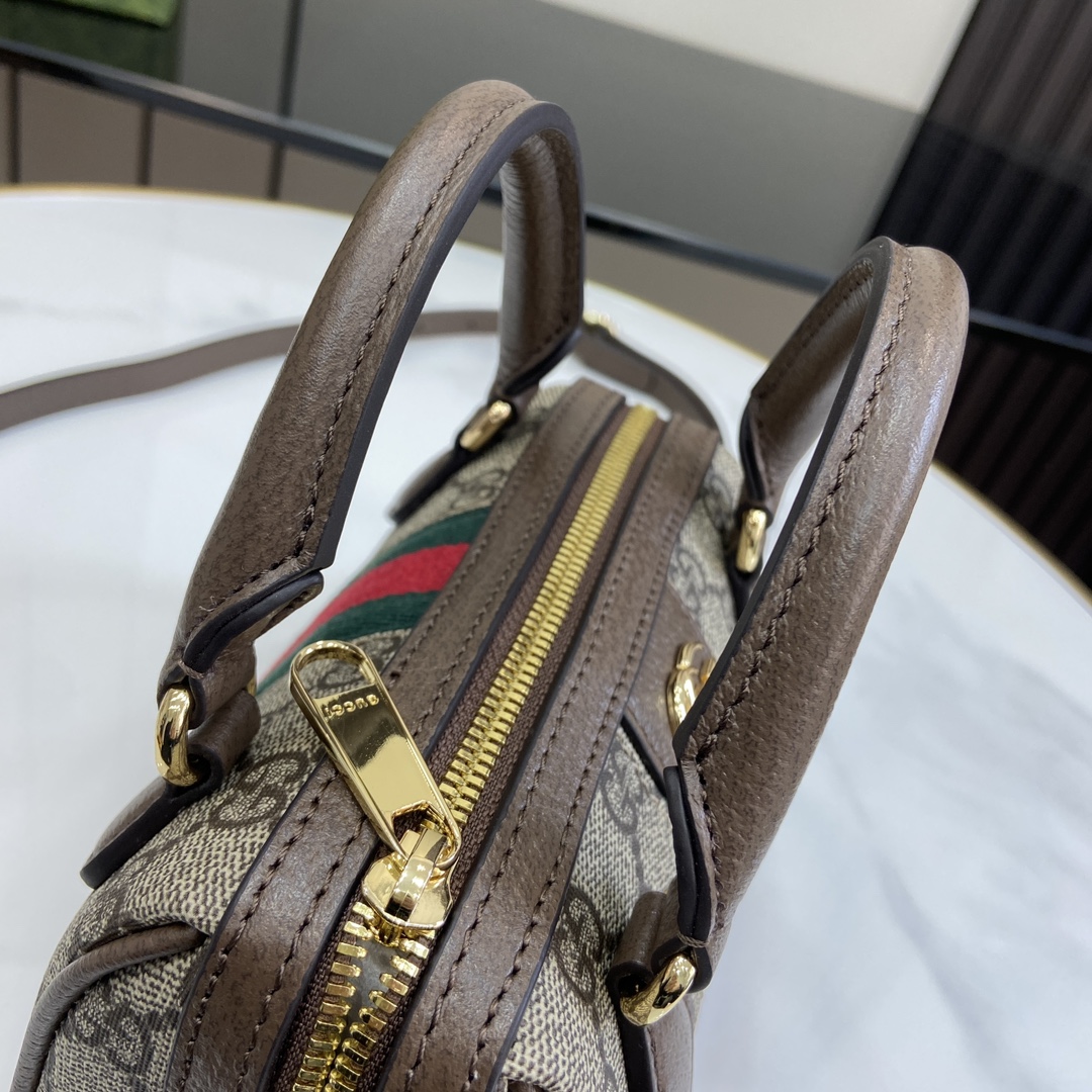 Bagsaaa Gvc*1 Ophidia S*per Mini Bag 781490 Brown - 16.5 x 10 x 9 cm