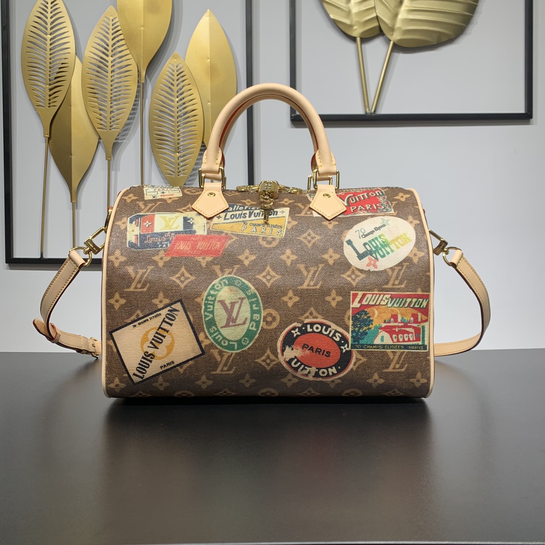 Bagsaaa L0vis Vvtt0n M47087 Speedy Bandoulière 30 Monogram - 30 x 21 x 17 cm