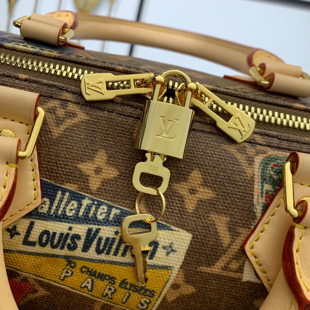 Bagsaaa L0vis Vvtt0n M47087 Speedy Bandoulière 30 Monogram - 30 x 21 x 17 cm
