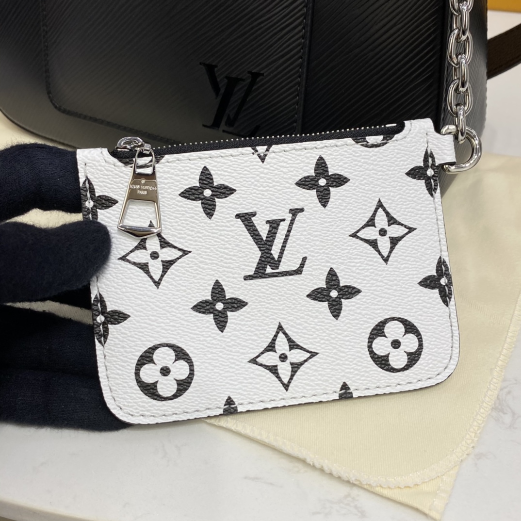 Bagsaaa L0vis Vvtt0n M80689 Marelle Black - 25 x 15 x 8 cm