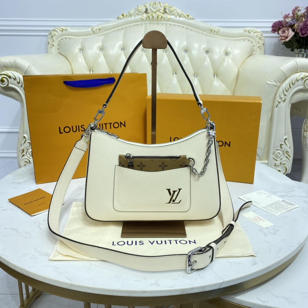 Bagsaaa L0vis Vvtt0n M80688 Marelle Cream - 25 x 15 x 8 cm