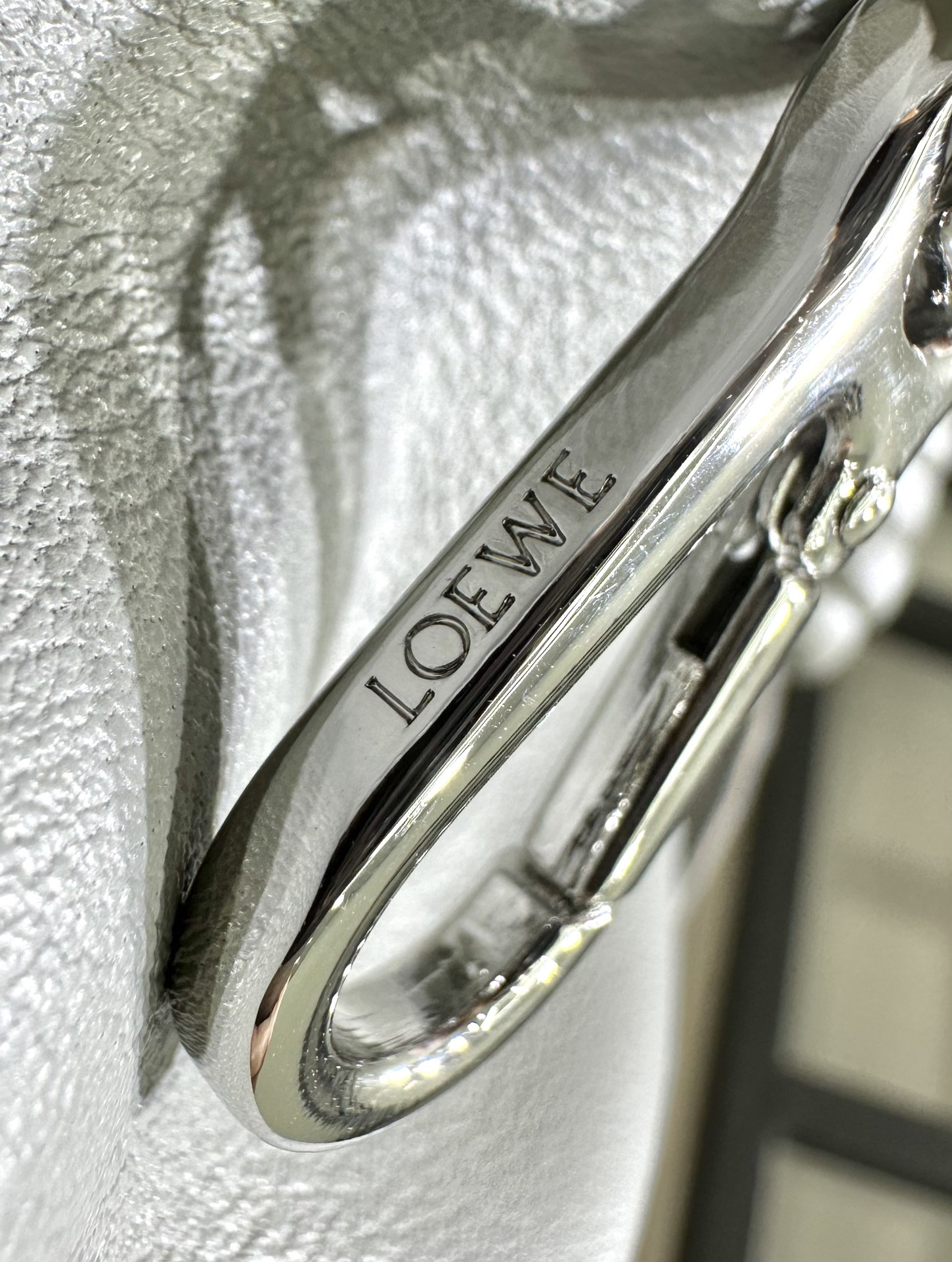 Bagsaaa Mini Flamenco Clutch In Nappa Calfskin Pearl Grey - 23.9X18X9 cm