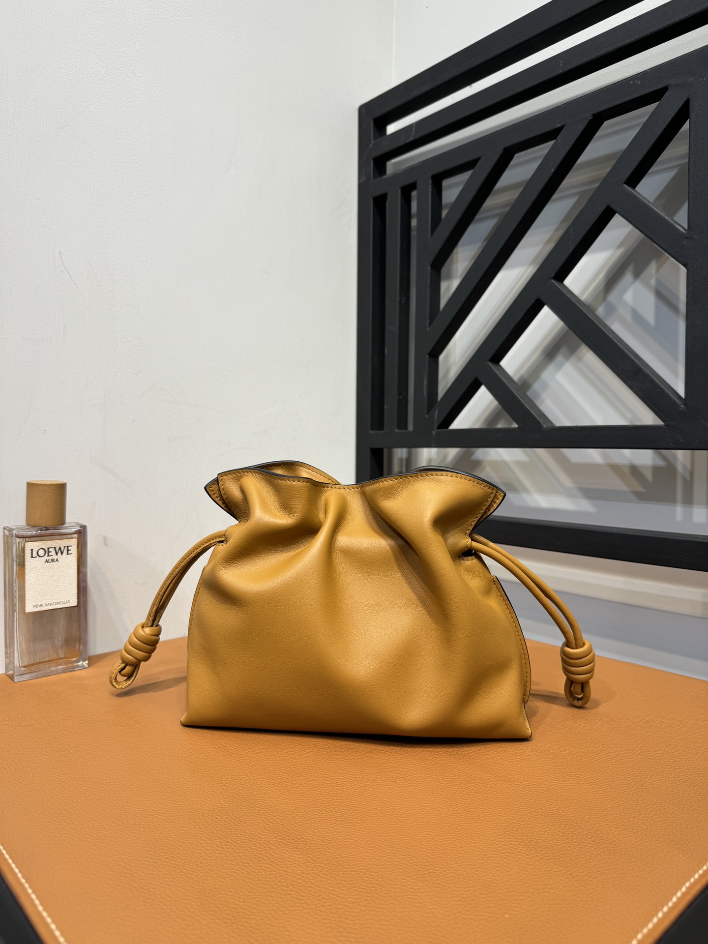 Bagsaaa Mini Flamenco Clutch In Nappa Calfskin Light Brown - 23.9X18X9 cm