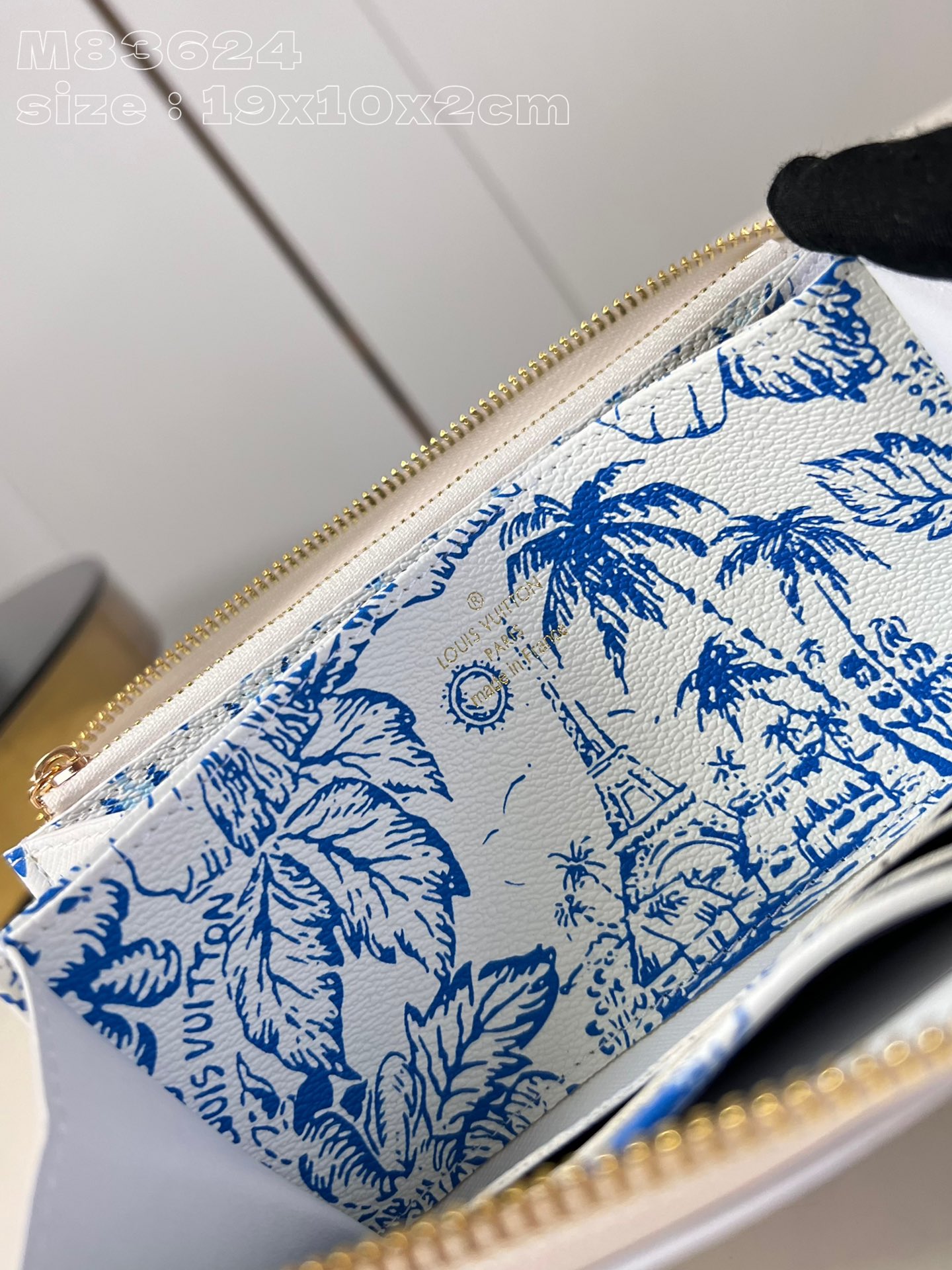 Bagsaaa L0vis Vvtt0n M83624 Zippy Wallet Lagoon - 19.5 x 10.5 x 2.5 cm