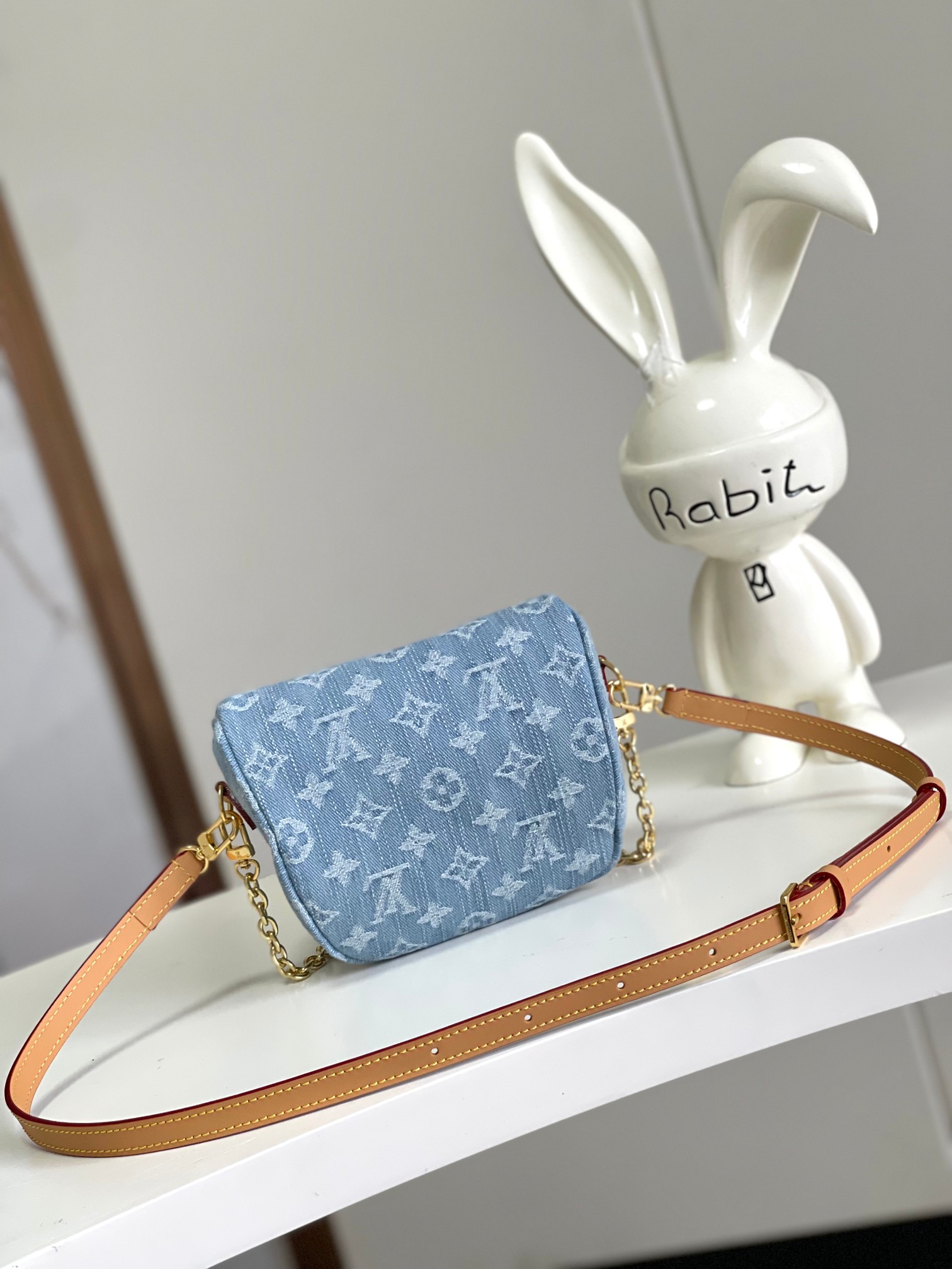 Bagsaaa L0vis Vvtt0n M83353 Mini Bumbag Sky Blue - 17 x 12 x 9.5 cm