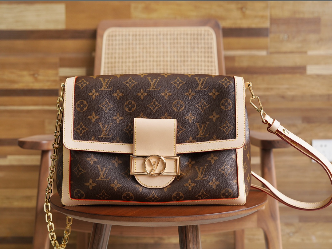 Bagsaaa L0vis Vvtt0n M47149 Dauphine Soft GM Bag Monogram - 28 x 20 x 11 cm