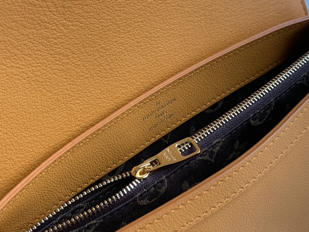Bagsaaa L0vis Vvtt0n M25048 Dauphine Soft MM Orange - 24 x 17 x 9 cm
