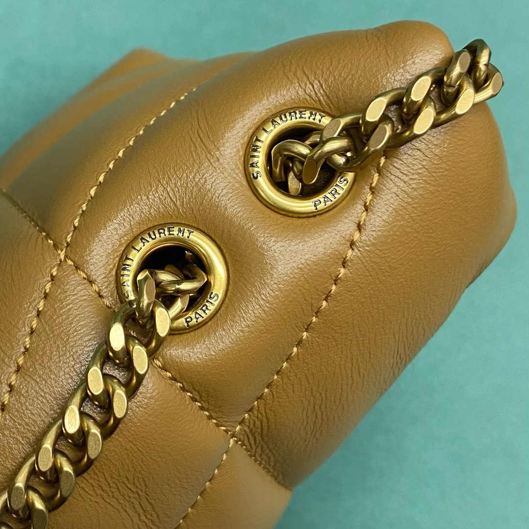 Bagsaaa Y51 Toy Puffer In Nappa Leather 759337 Brown - 23 X 15.5 X 8.5 CM