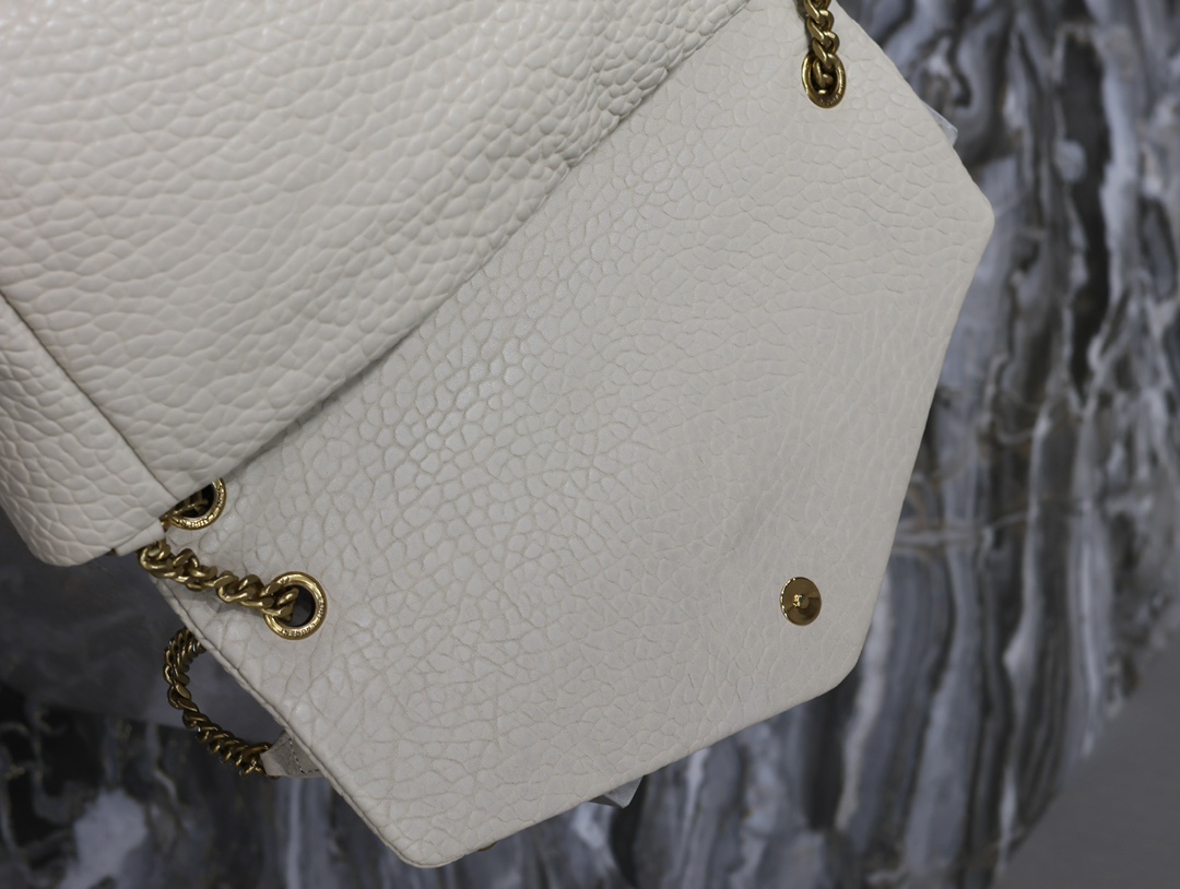 Bagsaaa Y51 Calypso Large In Grained Lambskin 777399 White - 38cm