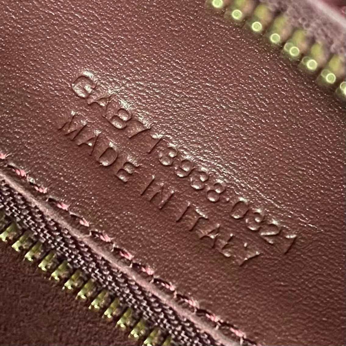 Bagsaaa Y51 Le 5 À 7 S*pple Small In Grained Leather Dark Red 713938 - 23x22x10 cm