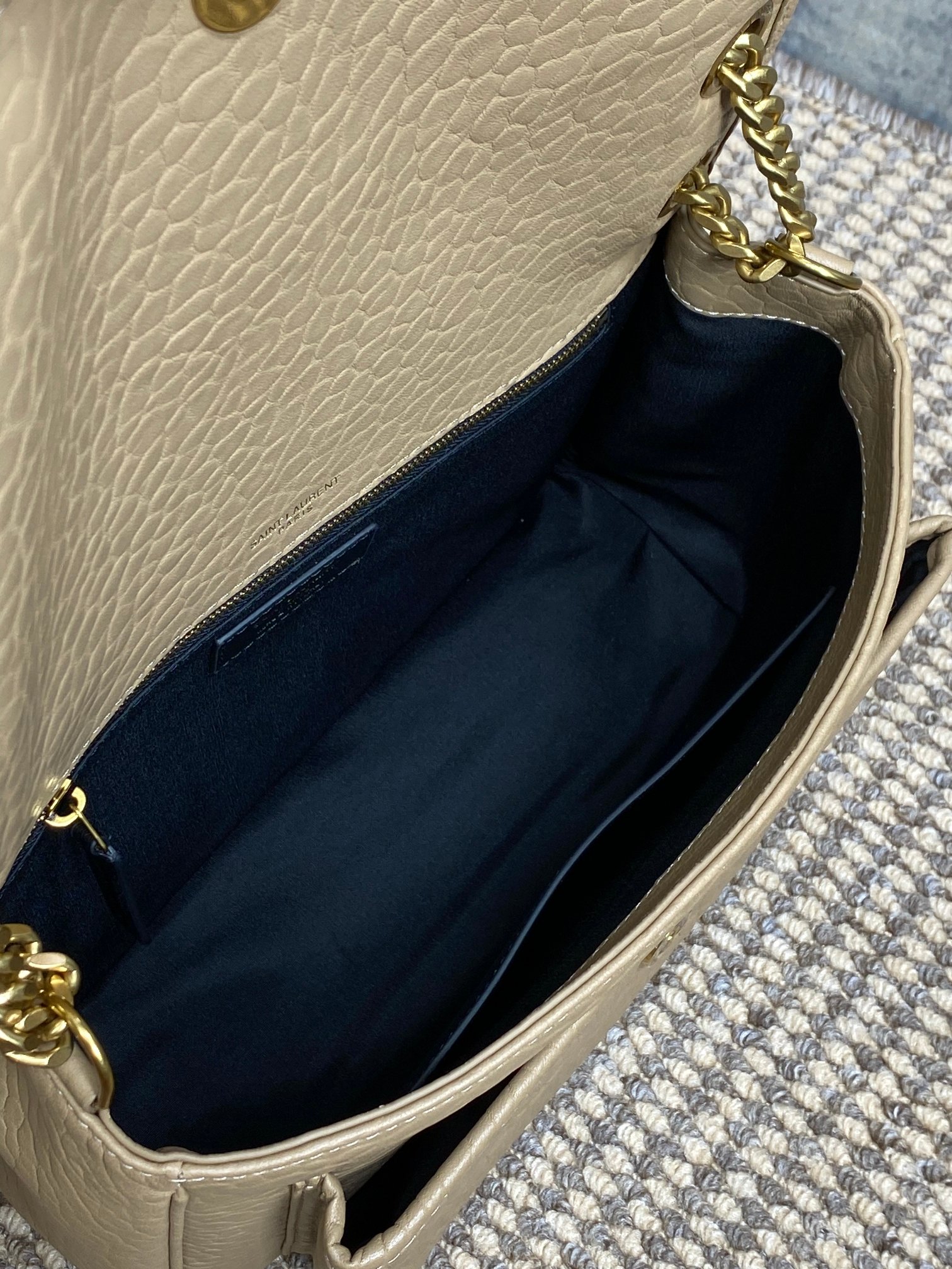 Bagsaaa Y51 Niki Medium In Grained Lambskin Beige - 28 X 20 X 8.5 CM