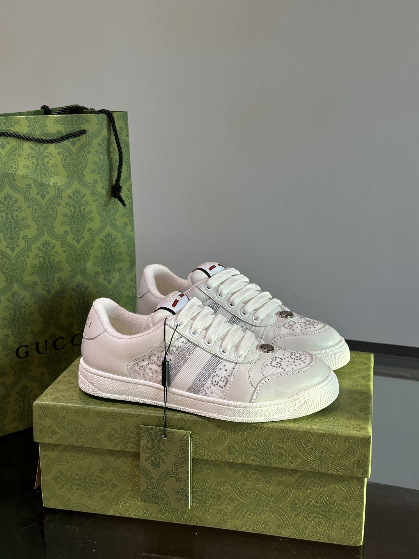 Bagsaaa Gvc*1 Women's Screener Sneaker 732193 Light Gray