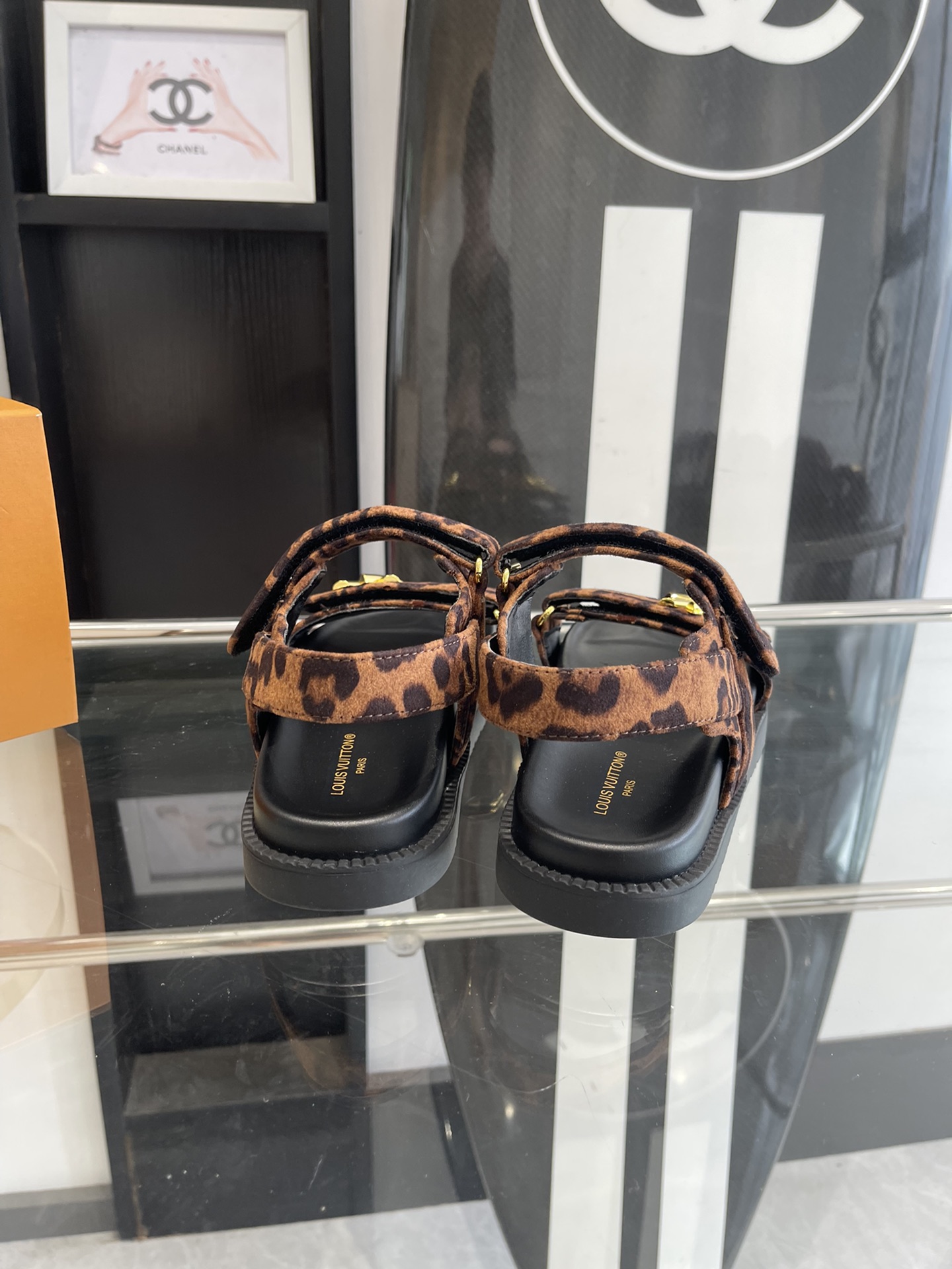 Bagsaaa LV Sunset Flat Comfort Sandal Tawny Brown
