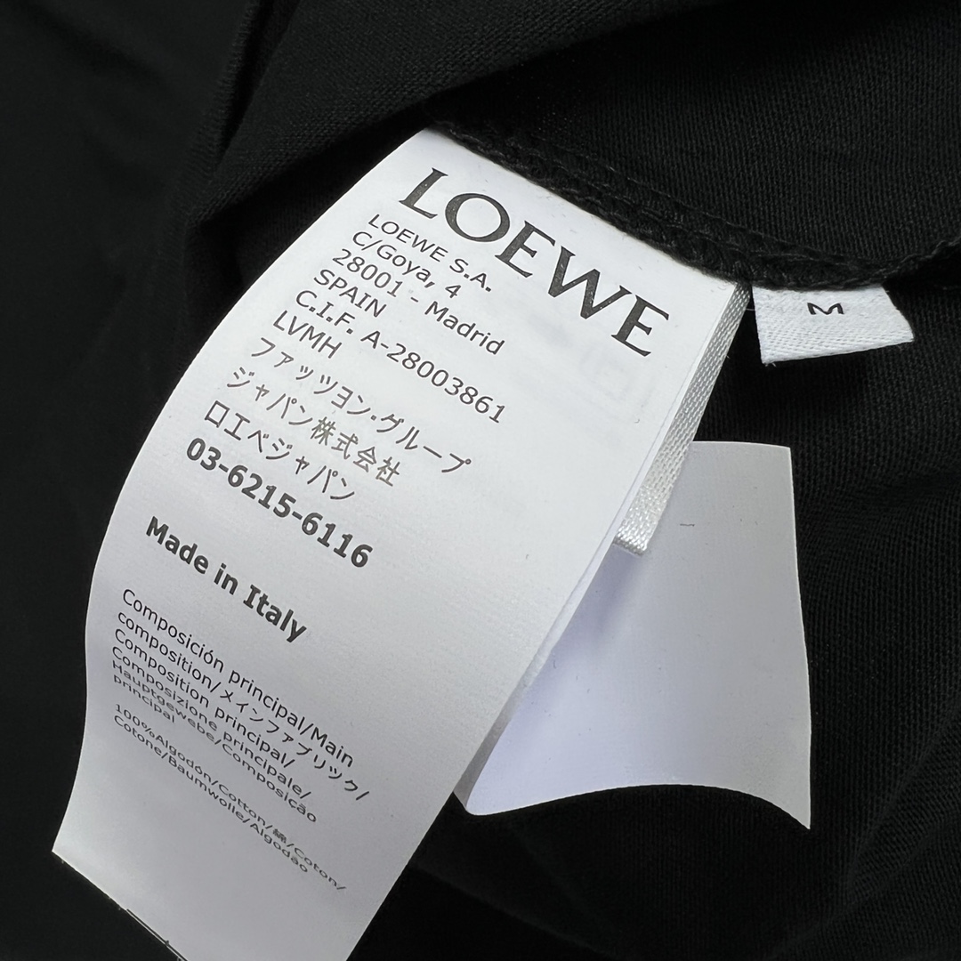 Bagsaaa L0ew* Relaxed fit T-shirt In Cotton Black