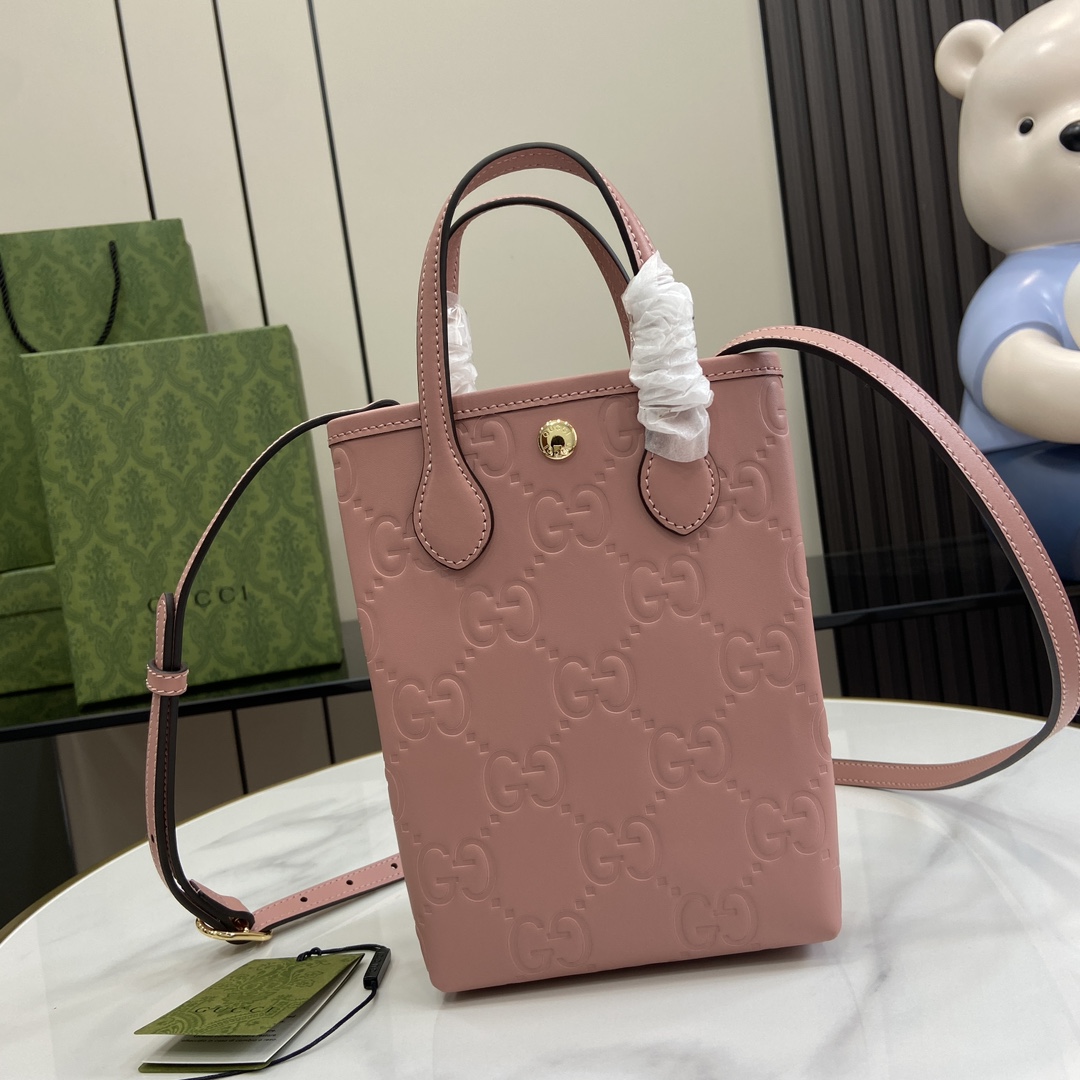 Bagsaaa Gvc*1 GG S*per Mini Bag With Strap 790133 Pink - 21cm
