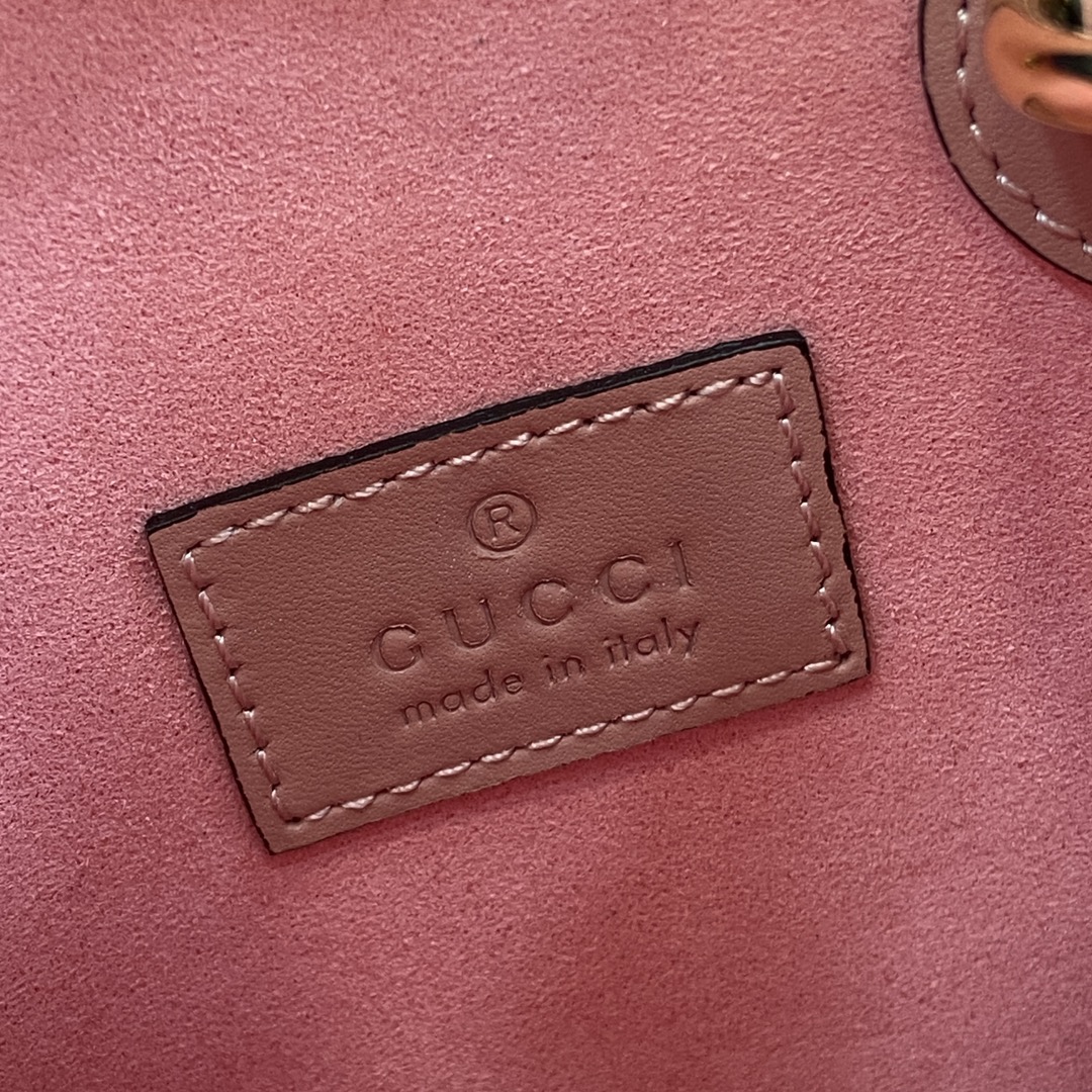 Bagsaaa Gvc*1 GG S*per Mini Bag With Strap 790133 Pink - 21cm