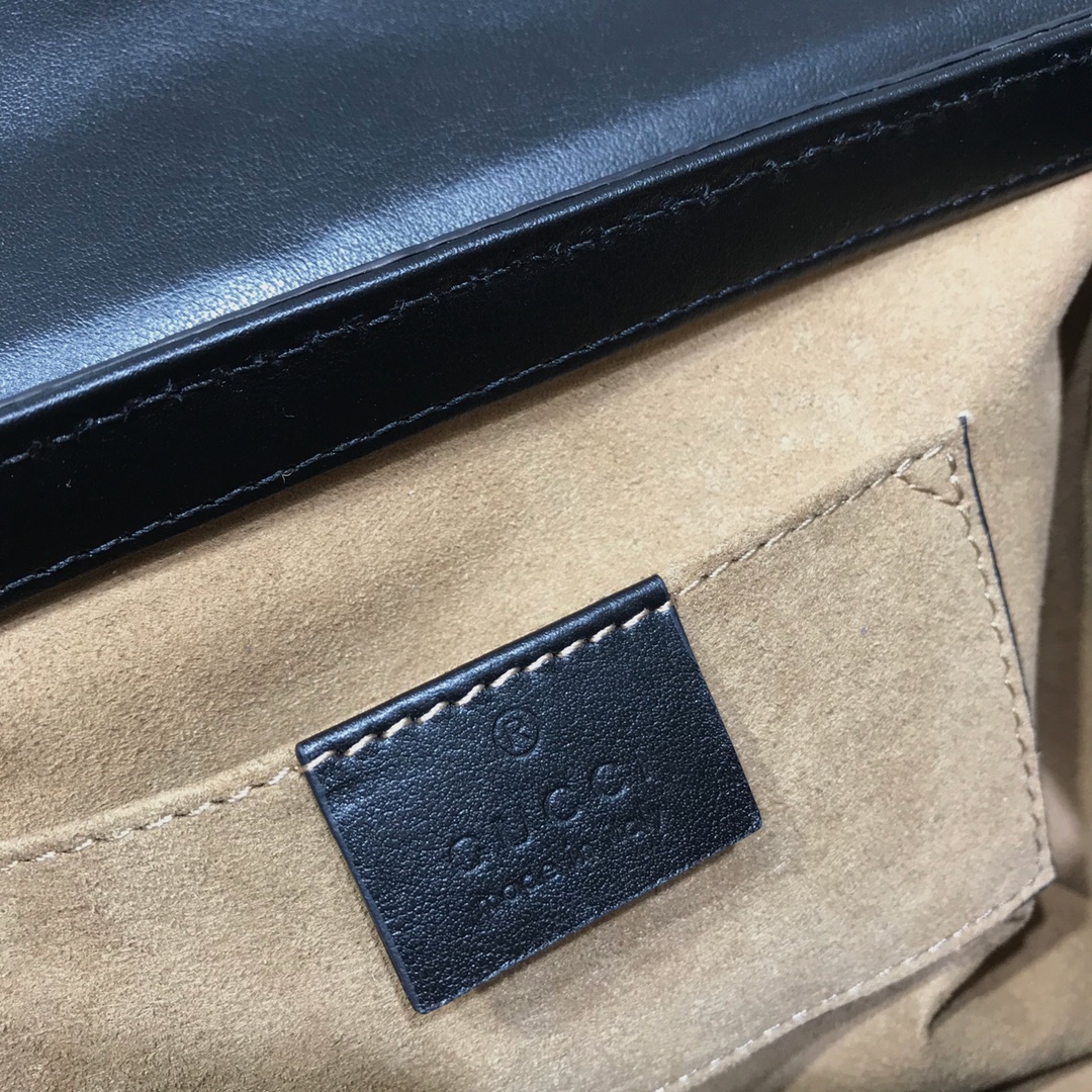 Bagsaaa Gvc*1 Padlock Small GG Shoulder Bag 409487 Beige & Ebony - 22x15x4.5cm