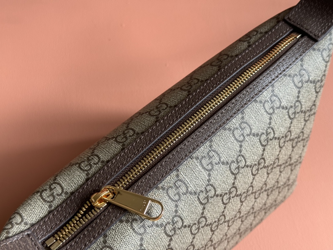 Bagsaaa Gvc*1 Ophidia S*per Mini Shoulder Bag 795170 Beige and ebony - 20x18.5x10cm