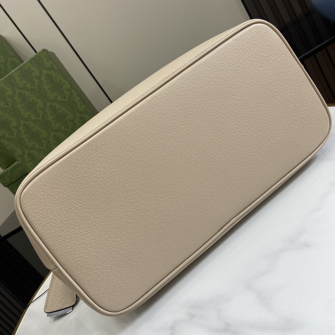 Bagsaaa Gvc*1 Ophidia GG Medium Shoulder Bag ‎781392 Beige & White - 34x32x17 cm
