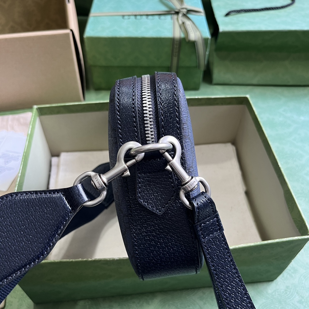 Bagsaaa Gvc*1 Ophidia GG Small Crossbody Bag 699439 Blue - 23.5x 16x 4.5 cm