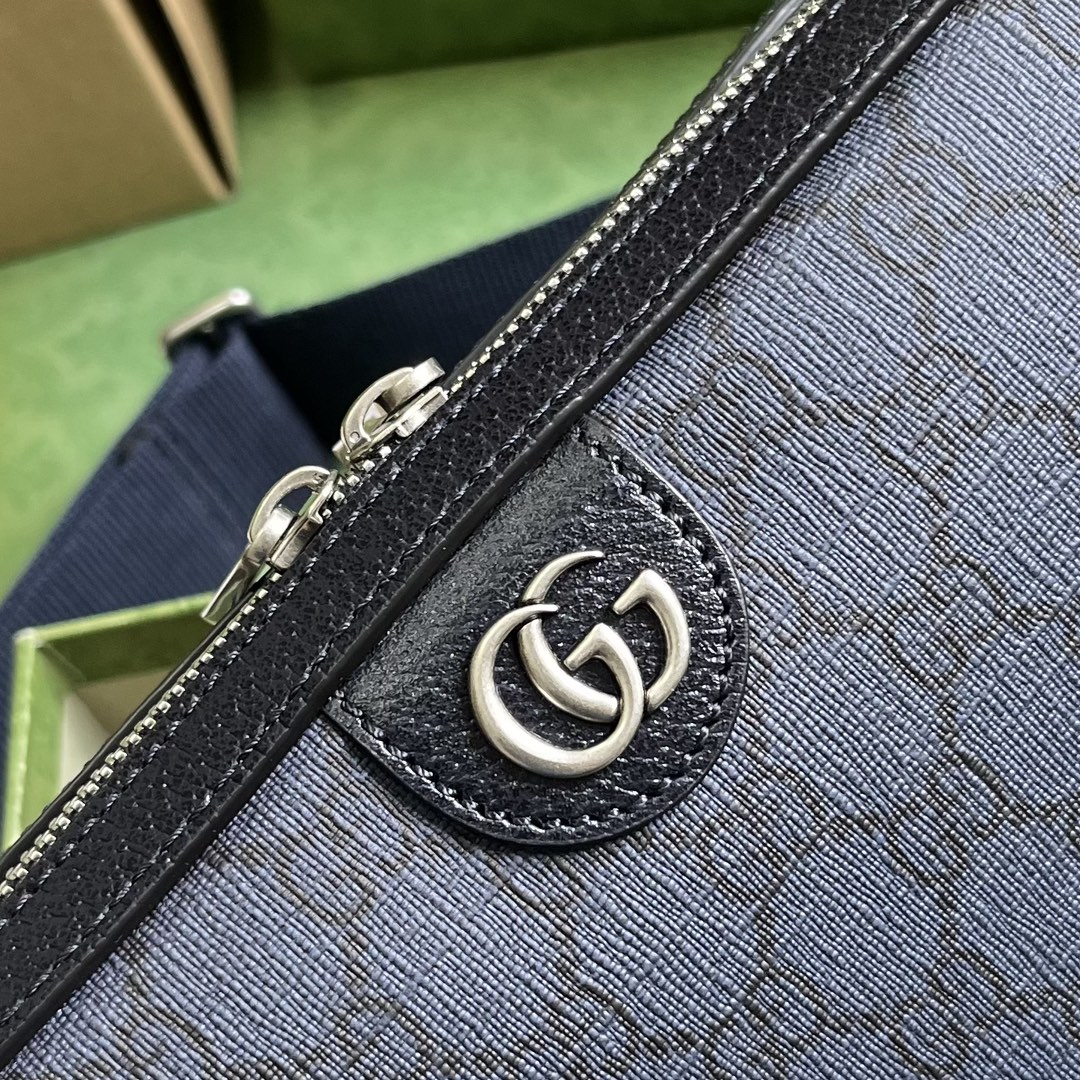 Bagsaaa Gvc*1 Ophidia GG Small Crossbody Bag 699439 Blue - 23.5x 16x 4.5 cm