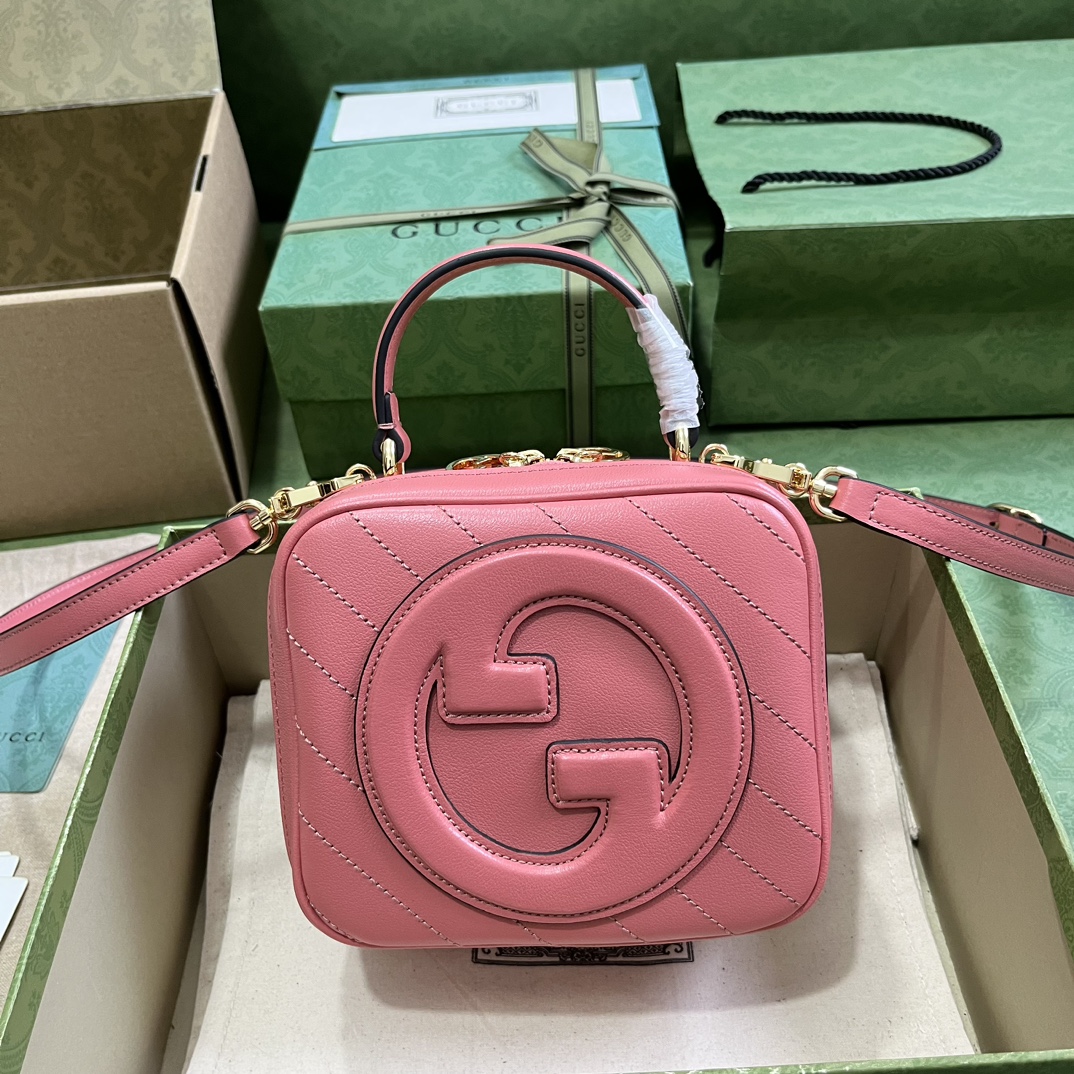 Bagsaaa Gvc*1 Blondie Top Handle Bag 744434 Pink - 17x15x9 cm