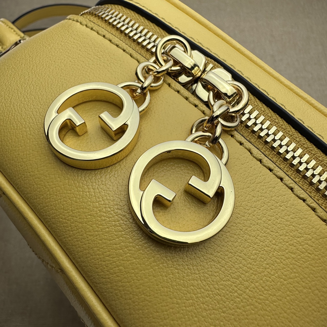 Bagsaaa Gvc*1 Blondie Top Handle Bag 744434 Yellow - 17x15x9 cm