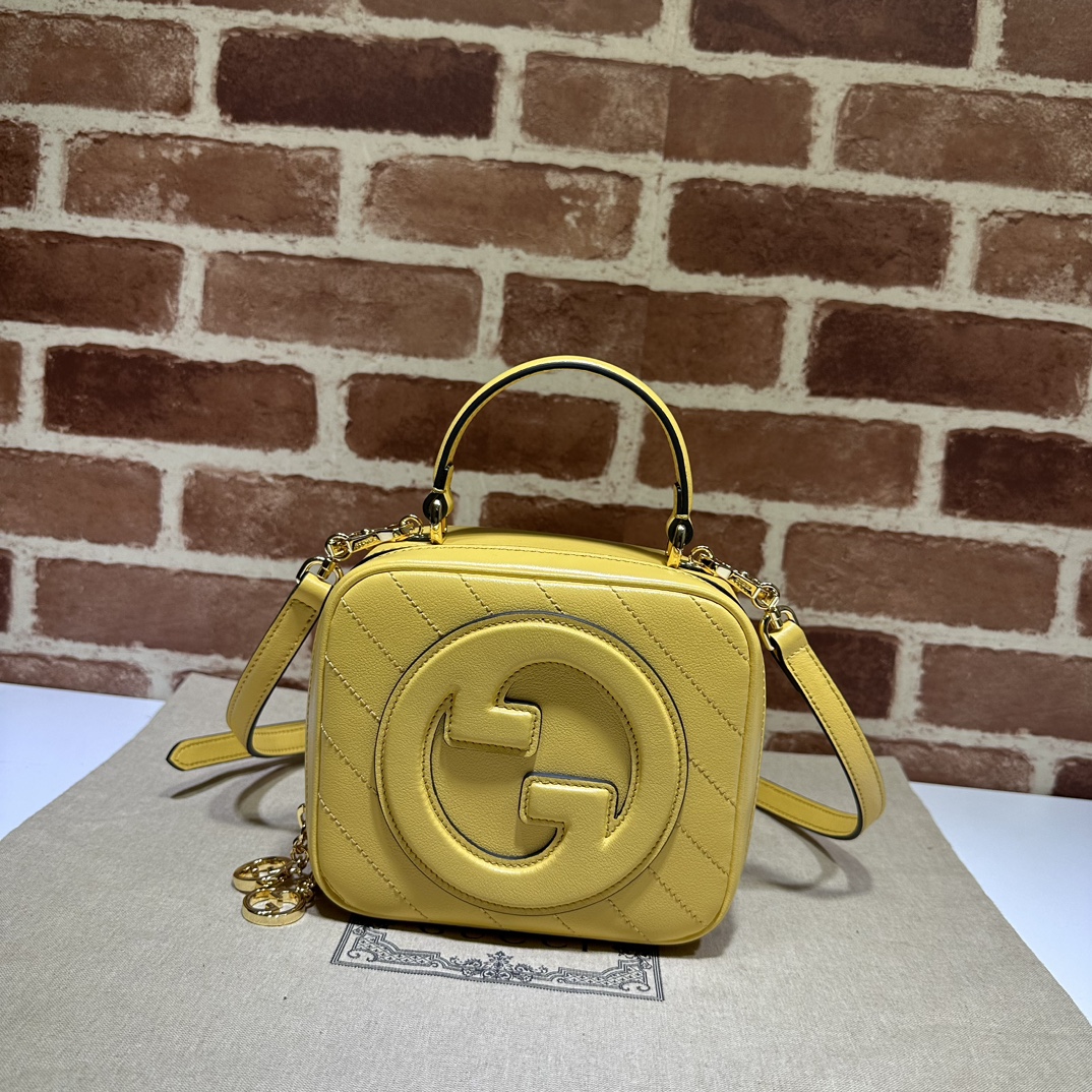 Bagsaaa Gvc*1 Blondie Top Handle Bag 744434 Yellow - 17x15x9 cm