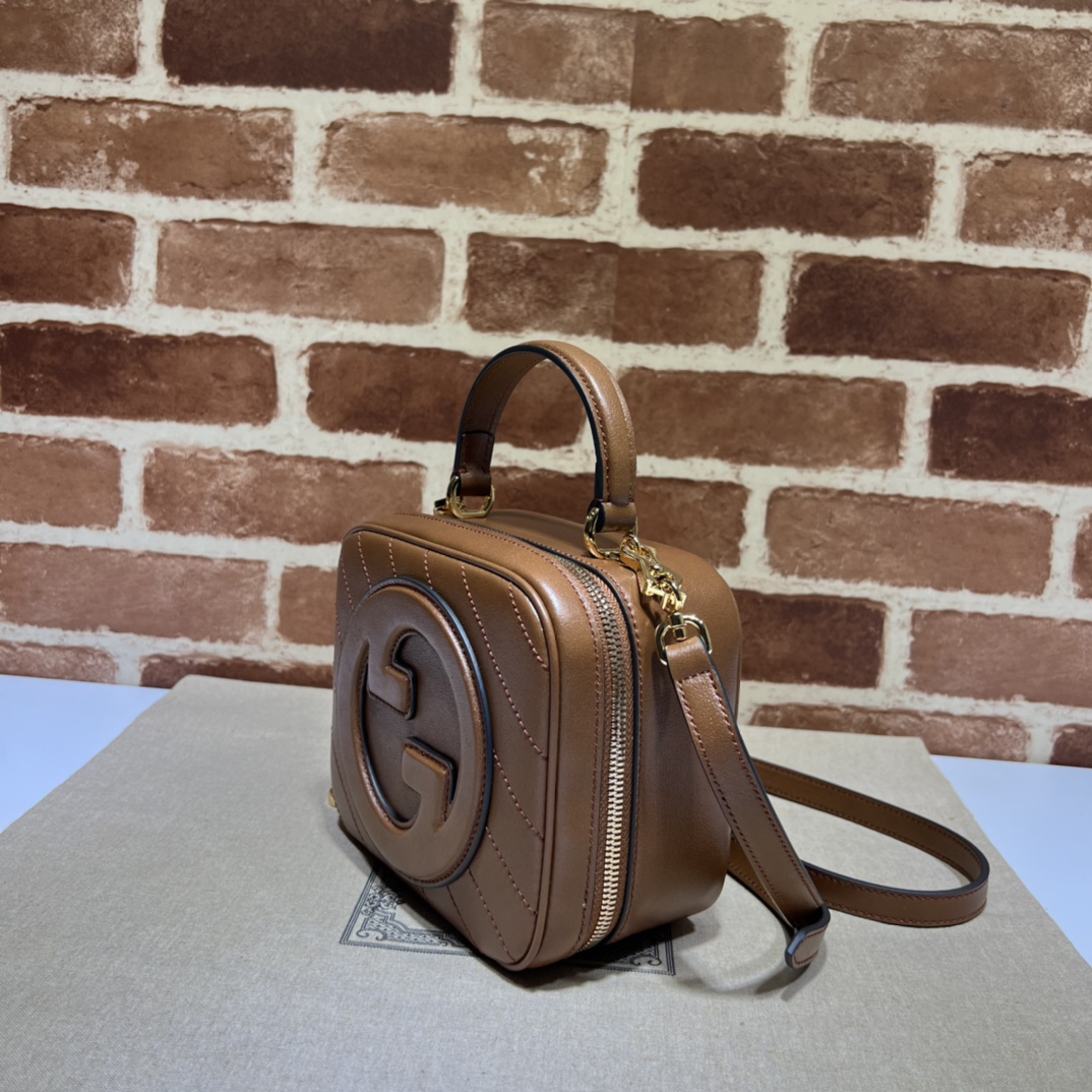 Bagsaaa Gvc*1 Blondie Top Handle Bag 744434 Brown - 17x15x9 cm